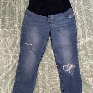 New maternity jeans 12/31 Regular size 12 womens stretchy waist Isabel maternity